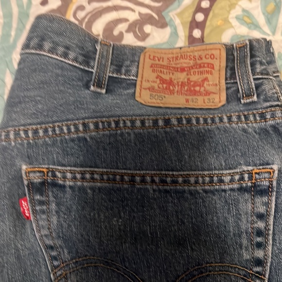 🔥SALE!!! LEVIS 505 REGULAR FIT DENIM JEANS Y2K RETRO DENIM - Picture 7 of 7